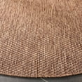 thumbnail image 5 of SAFAVIEH Beach House Jacinth Solid Indoor/Outdoor Area Rug, Brown, 6'7" x 6'7" Round, 5 of 16