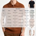 thumbnail image 3 of VgaVtl Men's Polo Shirt Knit Summer Short Sleeve Breathable Solid Tee Shirts for Men Zipper Casual Collared, 3 of 5