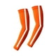 thumbnail image 3 of Mangas de brazo refrescantes, 1 par, con tira reflectante, unisex, ligeras, transpirables, multifuncionales, para golf, correr de noche, tenis. Naranja, 3 of 8