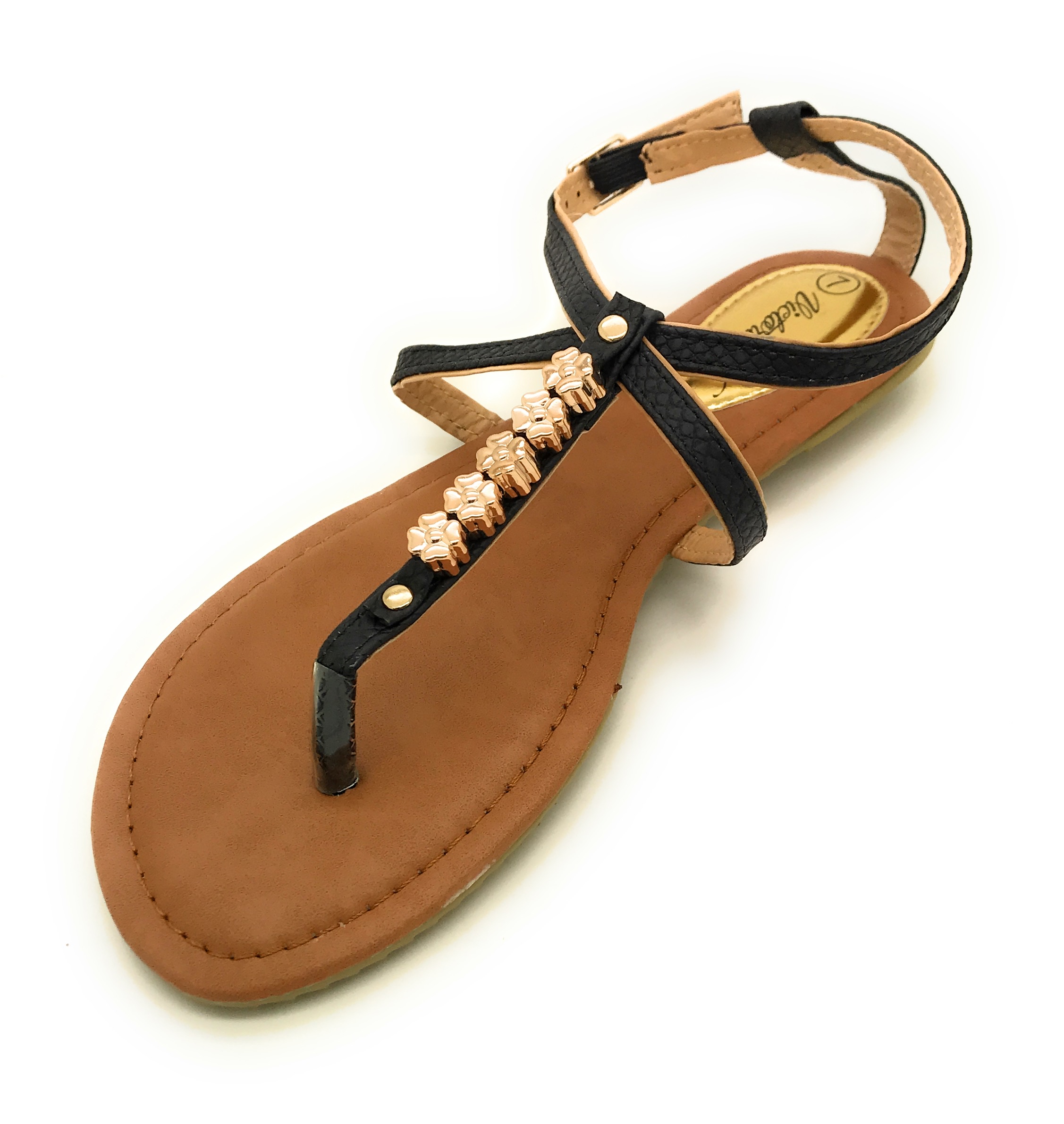 Victoria K. Women's Embellished T-Strap Sandal