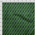 thumbnail image 4 of oneOone Cotton Jersey Green Fabric Abstract Sewing Fabric By The Yard Printed Diy Clothing Sewing Supplies 58 Inch Wide, 4 of 4