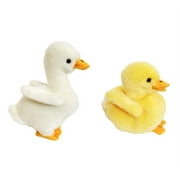 Auswella Plush Faux Duck and Gosling Plush Stuffed Animals- Plush Toys