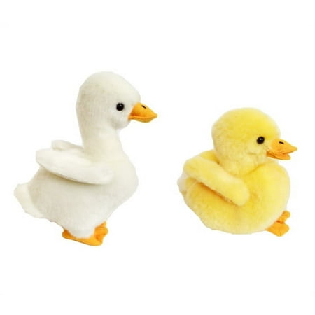 Auswella Plush Faux Duck and Gosling Plush Stuffed Animals- Plush Toys