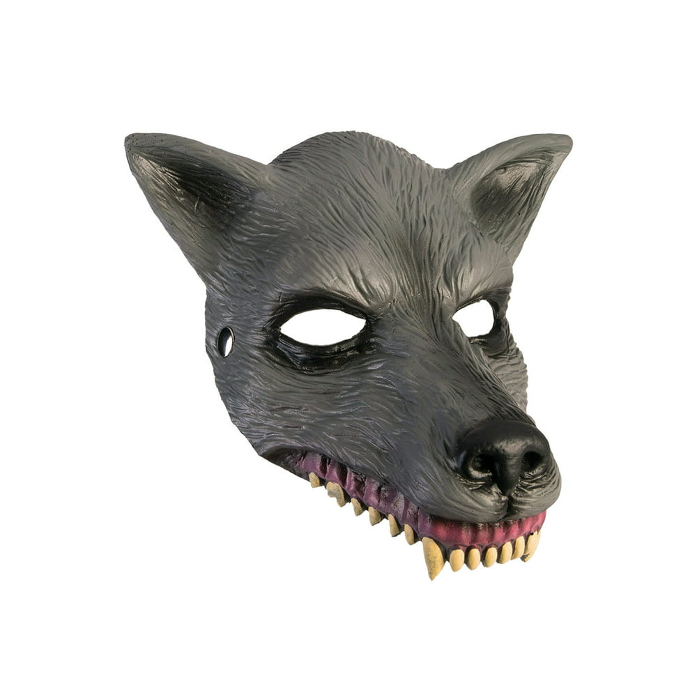 Foam Grey Wolf Mask - Walmart.com - Walmart.com