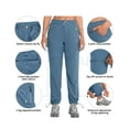 thumbnail image 3 of Little Donkey Andy Women's Convertible Zip Off Pants Quick Dry Stretch Hiking Travel Camping Pants Slate L, 3 of 8