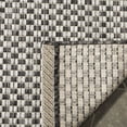 thumbnail image 5 of SAFAVIEH Courtyard Blair Geometric Indoor/Outdoor Runner, 2'3" x 18', Black/Light Grey, 5 of 10