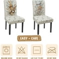 thumbnail image 6 of Easter Chair Covers Set of 4 Easter Eggs Peeps Bunny Spring Stretch Parsons Chair Slipcovers for Easters Dining Room Decor Chairs Seat Protectors (Easter Egg Bunny,4PCS), 6 of 6
