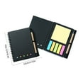 thumbnail image 3 of DosaeleBlack Kraft Paper Notepad with Coil Binding and Ballpoint Pen  Tearable and Reusable Office Study Supplies for Student and Professional Use Red, 3 of 8