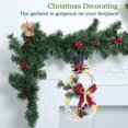 thumbnail image 5 of Guirnalda de Navidad, guirnalda de puerta de decoración colgante de cocina para el hogar de Navidad, decoración de fiesta de Navidad (negro rojo), 5 of 5