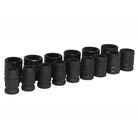 Juego De 15 Dados De Impacto Métricos 1/2" Urrea  74204M