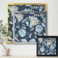 thumbnail image 4 of Designart 'Navy Blue Botanical Pattern With Feathers' Traditional Framed Art Print, 4 of 4