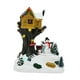 thumbnail image 4 of Figura de casa de pueblo navideña iluminada, centro de mesa, escultura de resina para decoración navideña, para hogar, fiestas y decoración, 4 of 9