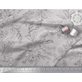 thumbnail image 3 of Soimoi Gray Heavy Canvas Fabric Flower Watercolor Fabric Prints by Yard 58 Inch Wide, 3 of 3