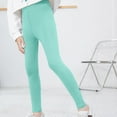 thumbnail image 2 of XEGLSBU Girls Leggings Size 7 Girls' Autumn Style Leggings Pants Solid Elastic Children's Pants Baby's Winter Pants Girls Leggings Size 8-9 Mint Green Size 2-3 Years, 2 of 4