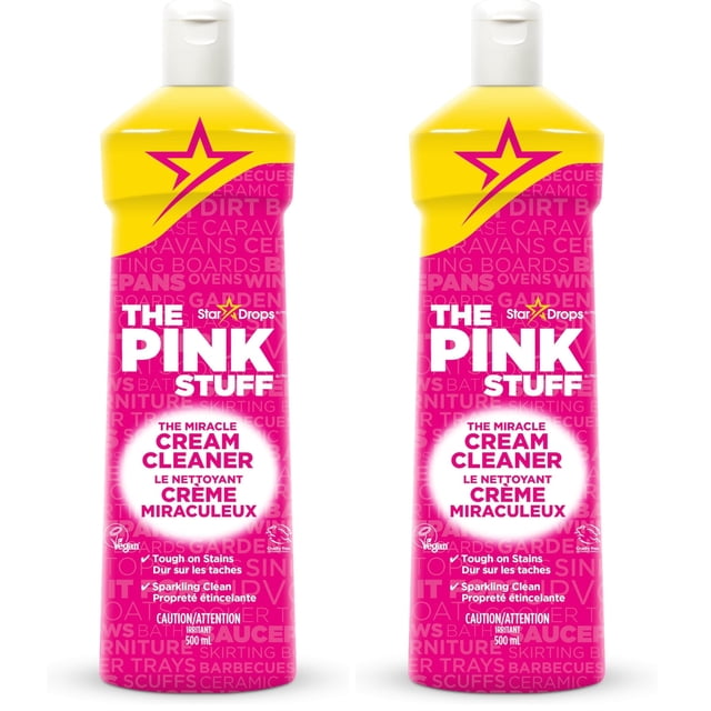 Limpiador The Pink Stuff Miracle Cream 500 ml, pack de 2