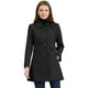 thumbnail image 1 of Abrigo Allegra K Vintage de Invierno Medio Largo Negro XS para Mujer, 1 of 6
