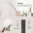 thumbnail image 4 of Arc Floor Lamp with Touch Control, Dimmable Floor Lamp with Remote, Arched Floor Lamps Adjustable 2700K-5000K CT, Modern LED Arc Light for Indoor Reading, Gaming, Office, Leisure & Sleeping, 4 of 8