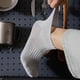 thumbnail image 5 of 3Pairs Soft Men Black White Warm Cotton Socks Set Autumn Winter Male Solid Color Breathable Business Sport Short Socks For Men, 5 of 5