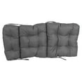 thumbnail image 2 of 20-inch by 42-inch Spun Polyester Solid Outdoor Tufted Chair Cushion Grey-Color, 2 of 2