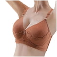 thumbnail image 2 of Bras for Women,Comfortable Thin Cup Bra for Middle and Elderly without Underwire -,Sports Bras for Women,Coffee,42, 2 of 9