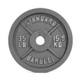 thumbnail image 1 of CAP Barbell 2-Inch Olympic Cast Iron Weight Plate, Grey, 35 lb, 1 of 4