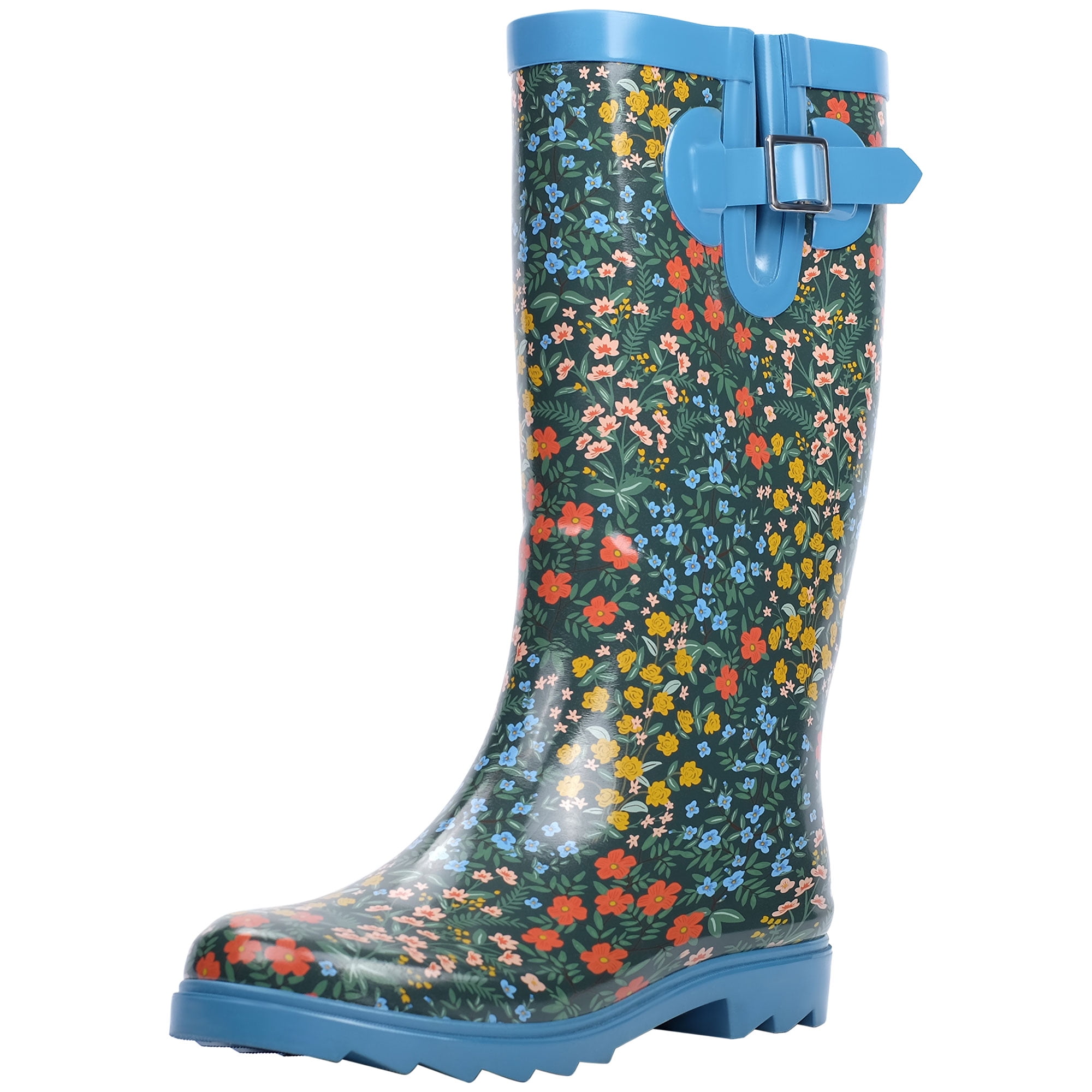 Landchief Rain Boots for Women, Ladies Tall Waterproof Rubber boots for ...