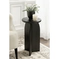 thumbnail image 3 of Kate and Laurel Sora Modern Wooden Round Drink Table, 12 x 12 x 22, Black, Transitional Wood End Table for Use as Indoor Plant Stand or Living Room Mini Table, 3 of 10