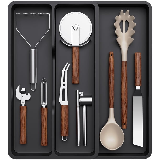 Organizador de cajones para utensilios Lifewit, 3 compartimentos ampliables