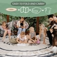 thumbnail image 4 of Glamplife Outdoor Rug Waterproof 10ft | Round Plastic Straw Rug for Patio | Reversible RV Rug Carpet Circular Camping Mat | Area Rugs for Patio Camping Rv Picnic Backyard Deck Balcony Porch Beach, 4 of 6