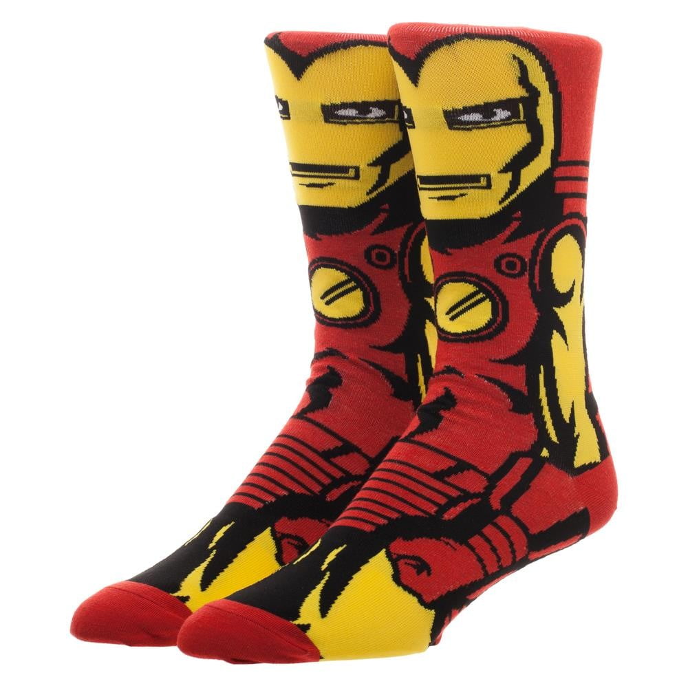 Iron Man Crew Sock Iron Man 360 Character New Licensed cr4i3smvl
