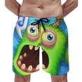 thumbnail image 5 of My Singing Monsters Men's Swim Trunks Board Shorts Drawstring Elastic Waist Quick Dry Swimsuits Beach Shorts with Pockets M, 5 of 8
