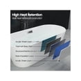 thumbnail image 2 of EastVita 67Inch Freestanding Bathtub. White Acrylic Streamline Stand Alone Soaking Bath Tubs For Adult With Overflow And Drain In Chrome. CUPC Certified. Perfect For Your Bathroom-Flora, 2 of 6