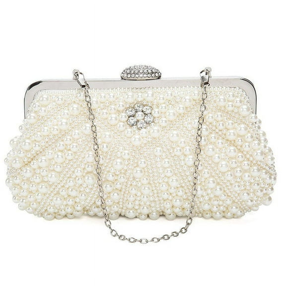 Women Clutch Bags Evening Bag Purse Handbag For Wedding Chain Bag For , White