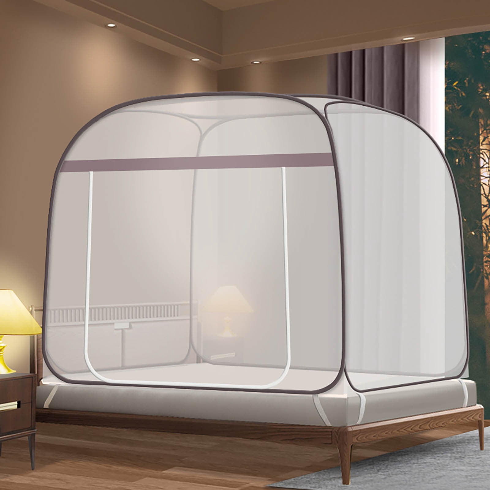LLDYYDS Instant Setup Portable Up Net Tent with Zipper Door for Indoor Outdoor Travel Camping Bed