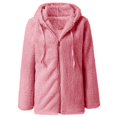 thumbnail image 5 of Women's Lightweight Warm Jacket 2025 Plus Size Zip Up Hoodie Fleece Sherpa Winter Coat Soft Fuzzy Cardigan with Pockets, 5 of 6