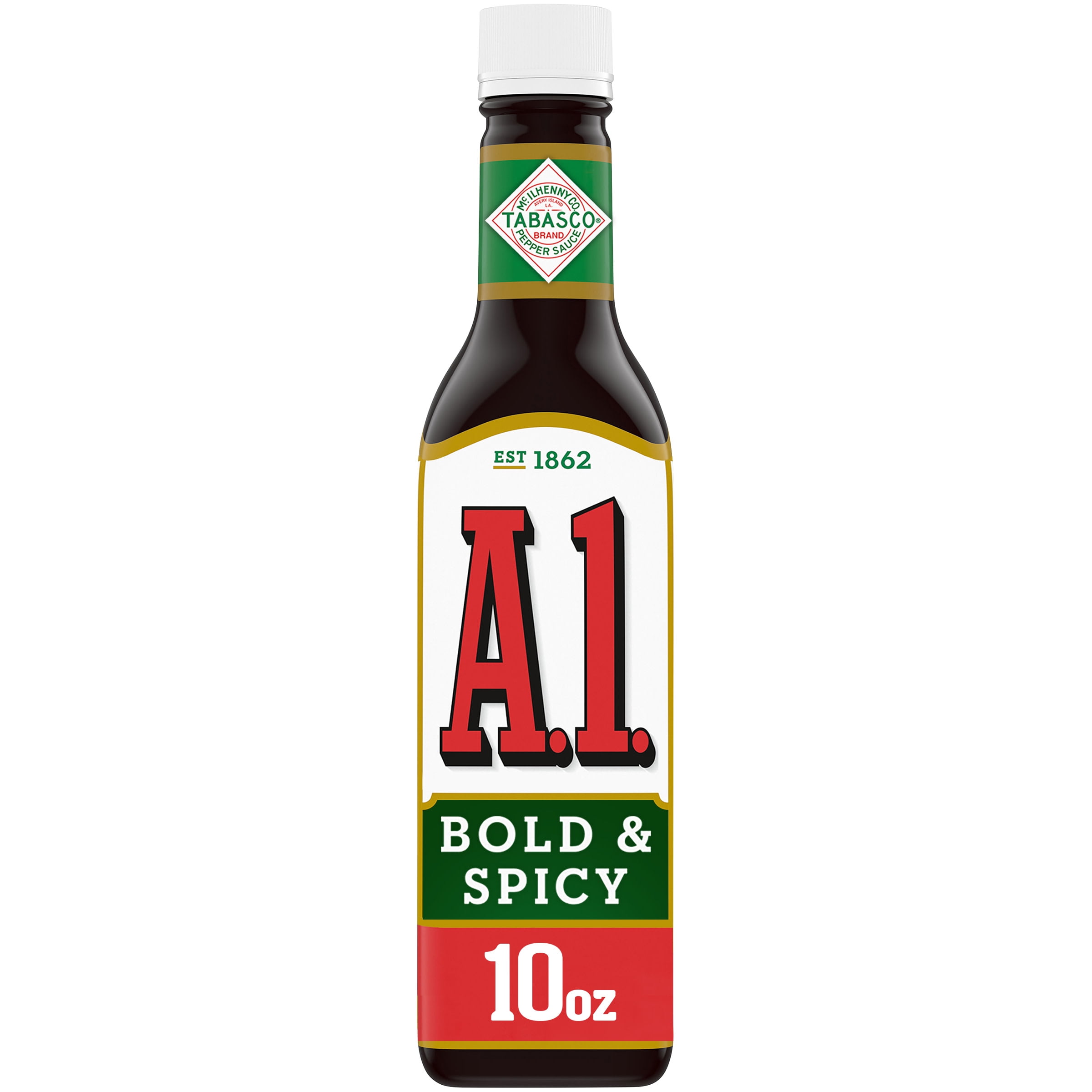 A.1. Bold & Spicy Sauce with Tabasco, 10 oz. Bottle