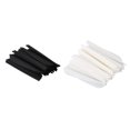 thumbnail image 1 of Arrows Vanes 4 Inch Plastic Feather Fletching for DIY Archery Arrows 100 Pack(Black&White), 1 of 10