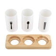 thumbnail image 4 of Chopsticks Holder Base, 3 Box Compartments Knife Holder  For Home For Kitchen Accessory, 4 of 8