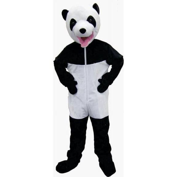 Dress Up America Panda Costume - Giant Panda Jumpsuit - Panda Bear Mascot for and Adults Black/White