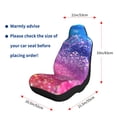 thumbnail image 5 of Salouo Rainbow Glitter Cute Pattern Car Seat Covers,Universal Car Seat Protectors Easy to Install Car Cover Car Accessories Auto/rucks/Van/SUV-2 PCS, 5 of 9