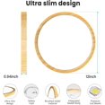 thumbnail image 4 of libtit 12 inch Flush Mount LED Ceiling Light Fixture, 3000K 4000K 6500K Adjustable, 28W 3200lm Round Ceiling Lamp for Bathroom Hallway Kitchen Bedroom, 4 of 7