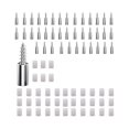 thumbnail image 2 of 40 Pcs Shelf Bracket Screws Pegs With Non- Sleeve, Non-punching Clapboard Holder For Furniture & Bo, 2 of 5