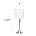 thumbnail image 4 of Lampe de table conique Simple Designs avec abat-jour en tissu, 4 of 9
