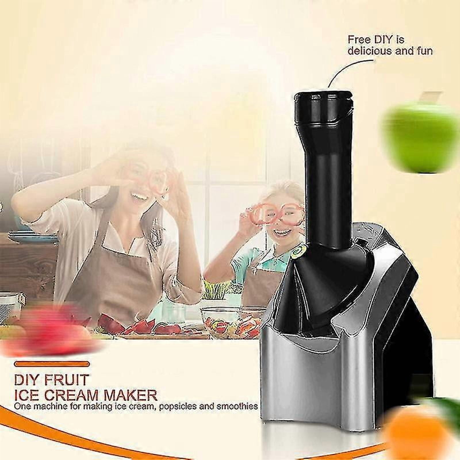 AWESHADES Home Ice Cream Maker Electric Fruit Sorbet Machine For Making Healthy Vegan Ice Cream Desserts