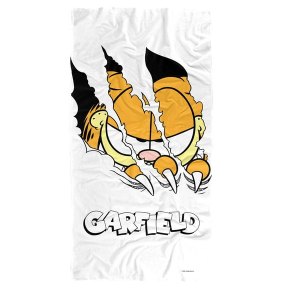 Garfield Beach Towel, 30'x60', Torn Beach Towel