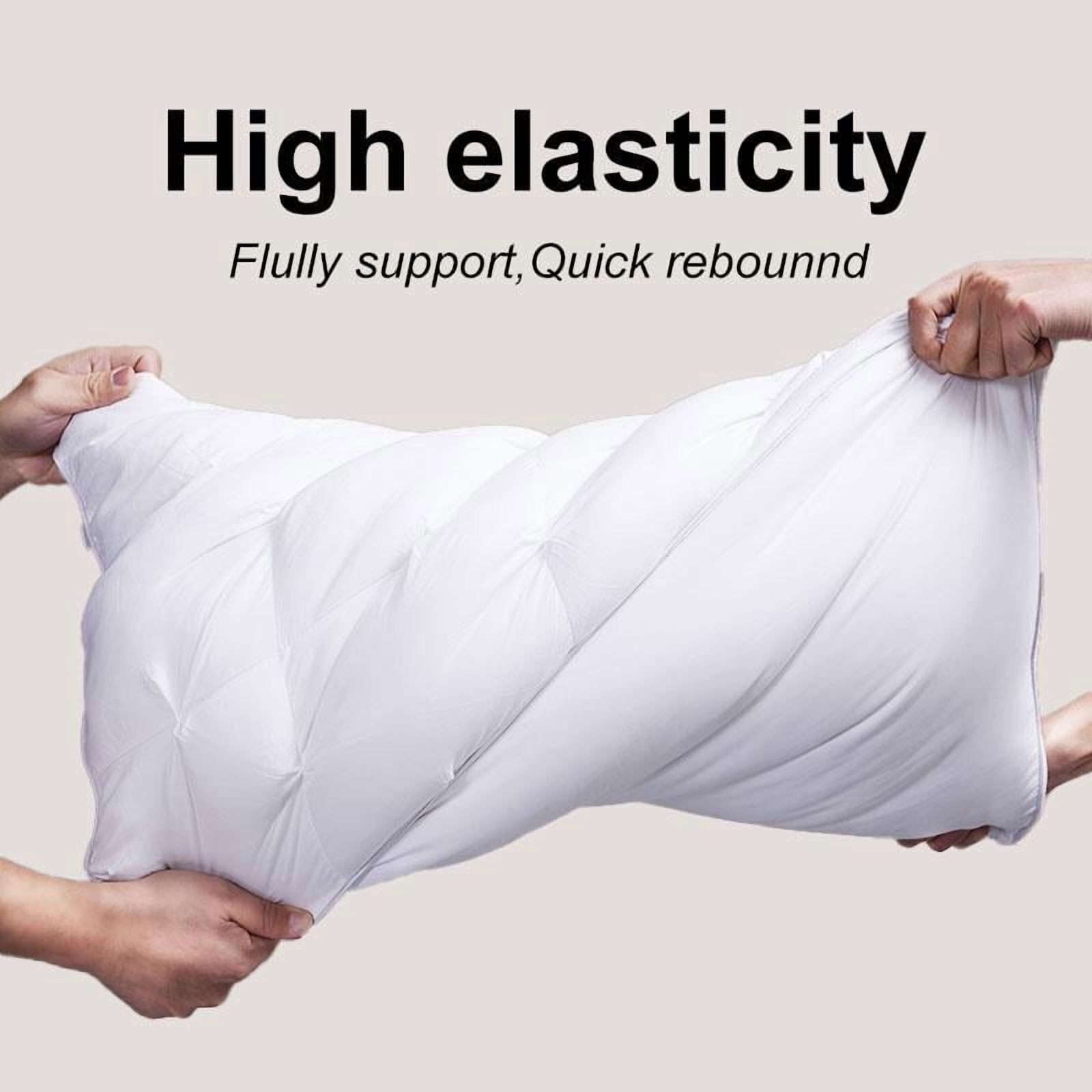 Hvnde  Luxury Hotel Quality Bed Pillows For Sleeping, Low Allergy Polyester Fiber Cover, Premium Soft Down Alternative Fill For Back, Stomach Or Side Sleepers, Ergonomic Design, Deep Sleep