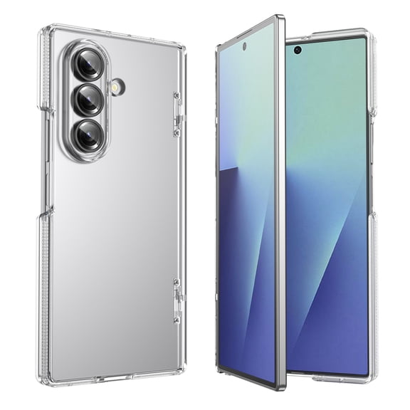 Sanwo for Samsung Galaxy Z Fold 8 Ultra Case, Shockproof Clear Hard PC Case, Foldable Cover with Hinge Protection, Anti-Scratch Slim Design, Clear