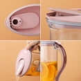 thumbnail image 4 of ReaNea Plastic Water Pitcher with Lid 71 oz, Great for Juice, Milk, Beverage Cold Tea, Iced Tea (Pink), 4 of 9