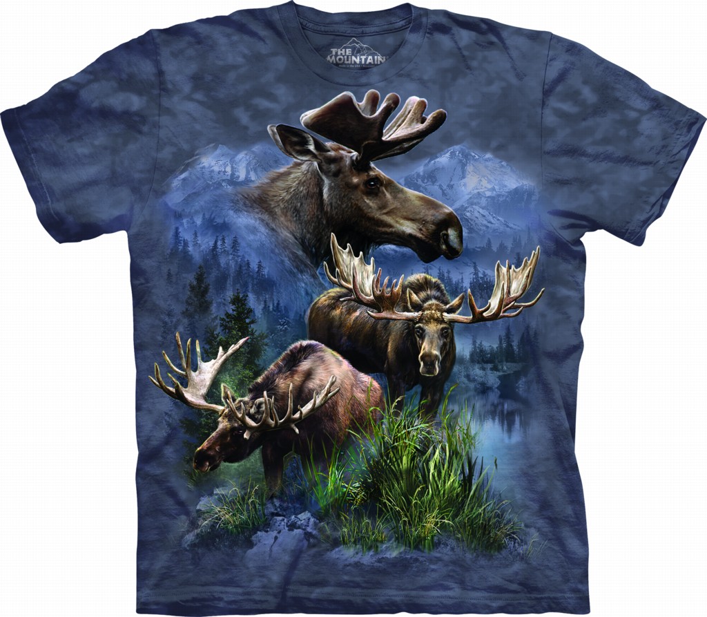 Cotton Moose Collage Graphic T-Shirt 