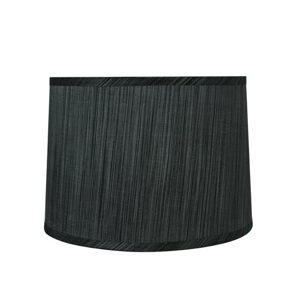 Aspen Creative 32223, Transitional Hardback Empire Shaped Spider Construction Lamp Shade in Grey & Black, 12" wide (11" x 12" x 8 1/2")